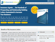 Tablet Screenshot of myinsuranceletters.com